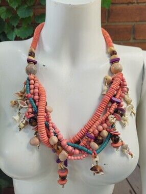 Vintage early 90s multi-strand statement necklace